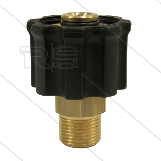 AR1 - M22x1,5 - Handverschraubung - Messing - 250 Bar - Ø14mm - max 160°C - 3/8&quot; AG