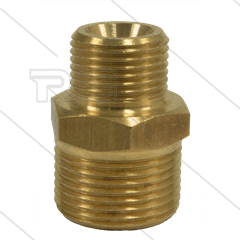 AR1 - M22x1,5 - Gegennippel - Messing - 250 Bar - Ø14mm - max 160°C - 3/8&quot; AG