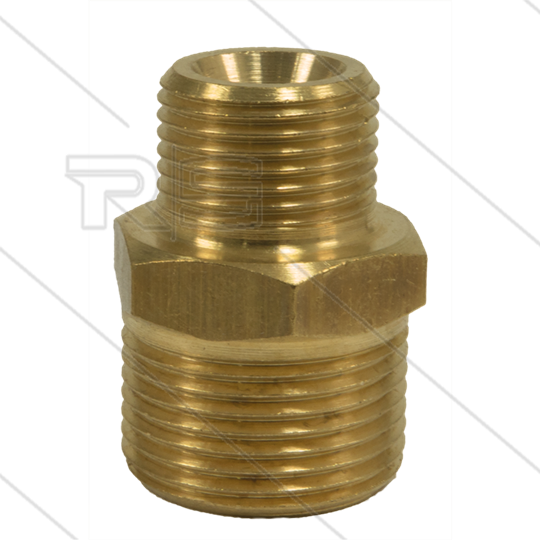 AR1 - M22x1,5 - Gegennippel - Messing - 250 Bar - Ø14mm - max 160°C - 3/8&quot; AG