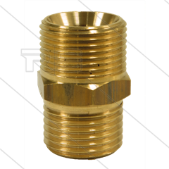 AR1 - M22x1,5 - Gegennippel - Messing - 250 Bar - Ø14mm - max 160°C - 1/2&quot; IG