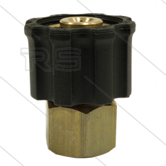 AR1 - M22x1,5 - Handverschraubung - Messing - 250 Bar - Ø15mm - max 160°C - 3/8&quot; IG