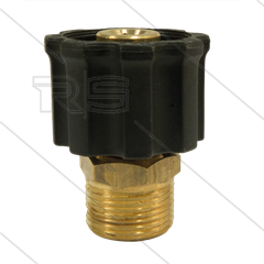 AR1 - M22x1,5 - Handverschraubung - Messing - 250 Bar - Ø15mm - max 160°C - M22x1,5 AG