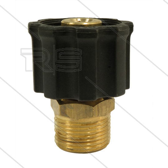 AR1 - M22x1,5 - Handverschraubung - Messing - 250 Bar - Ø15mm - max 160°C - M22x1,5 AG