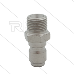 ARS250 - Nippel - Stahl - 250 Bar - Ø14,9mm - max 90°C - 3/8&quot; AG