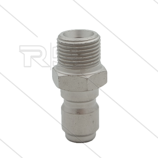 ARS250 - Nippel - Stahl - 250 Bar - Ø14,9mm - max 90°C - 3/8&quot; AG