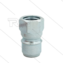 RMS250 - Nippel - Stahl - 250 Bar - Ø19,9mm - max 90°C - passend zu Nilfisk-Alto - 3/8&quot; IG