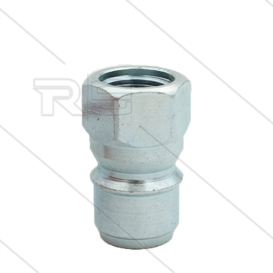RMS250 - Nippel - Stahl - 250 Bar - Ø19,9mm - max 90°C - passend zu Nilfisk-Alto - 3/8&quot; IG