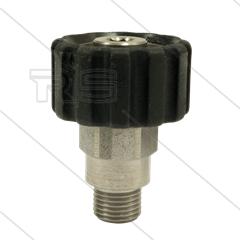M22x1,5 - Handverschraubung - Edelstahl - 500 Bar - Ø14mm - max 150°C - 1/4&quot; AG