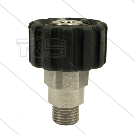 M22x1,5 - Handverschraubung - Edelstahl - 500 Bar - Ø14mm - max 150°C - 1/4&quot; AG