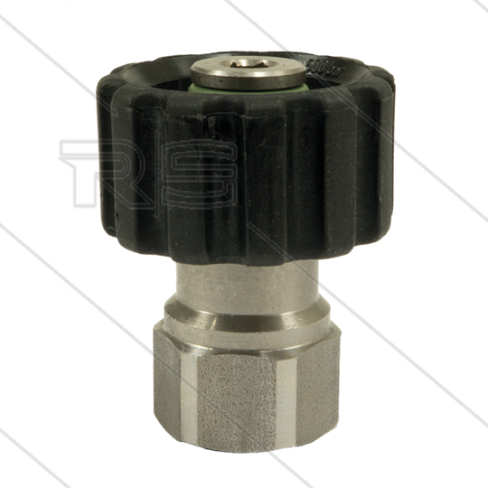M22x1,5 - Handverschraubung - Edelstahl - 500 Bar - Ø14mm - max 150°C - 3/8&quot; IG