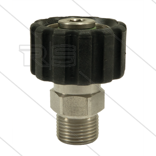 M22x1,5 - Handverschraubung - Edelstahl - 500 Bar - Ø14mm - max 150°C - 3/8&quot; AG