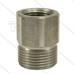 M22x1,5 - Gegennippel - Edelstahl - 500 Bar - Ø14mm - max 150°C - 3/8&quot; IG