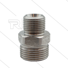 M22x1,5 - Gegennippel - Edelstahl - 500 Bar - Ø14mm - max 150°C - 3/8&quot; AG