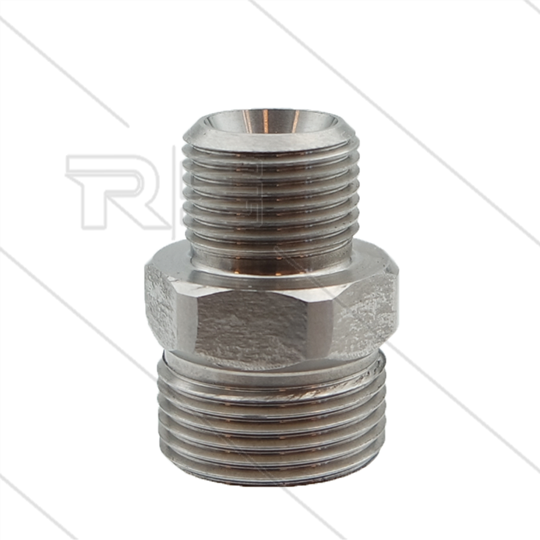 M22x1,5 - Gegennippel - Edelstahl - 500 Bar - Ø14mm - max 150°C - 3/8&quot; AG