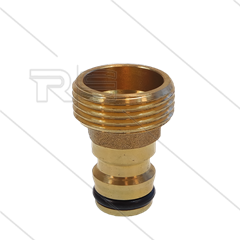 Schnellkupplung - Niederdruck - Messing - Wasseranschluss - 3/4&quot; AG