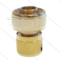 Schnellkupplung - Niederdruck - Messing - Schlauchanschluss - 16 / 19 mm
