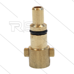 Bajonetnippel 1/4&quot; IG - Messing -  Pin Ø14mm - passend zu KEW