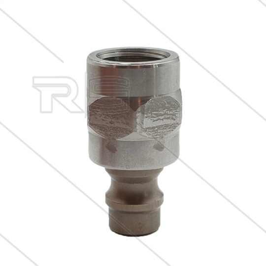RP-Click - Nippel - Edelstahl (gehärtet) (Snap-Tite) - 250 Bar - Ø12,9mm - max 200°C - 3/8&quot; IG