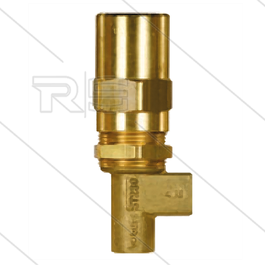 ST230 Sicherheitsventil - 80 bis 250 Bar - 30 l/min - max 95°C - Eingang 1/4&quot; IG - Bypass 1/4&quot; IG