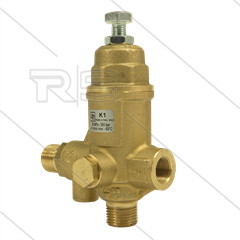 K1.0 - Druckregelventil - 250 Bar - 9 bis 41 l/min - max 60°C - Eingang: 3/8&quot; IG - Ausgang: 1/2&quot; AG