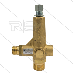 K3.2 - Druckregelventil - 100 Bar - 16 bis 21 l/min - max 60°C - Eingang: 3/8&quot; IG - Ausgang: 1/2&quot; AG