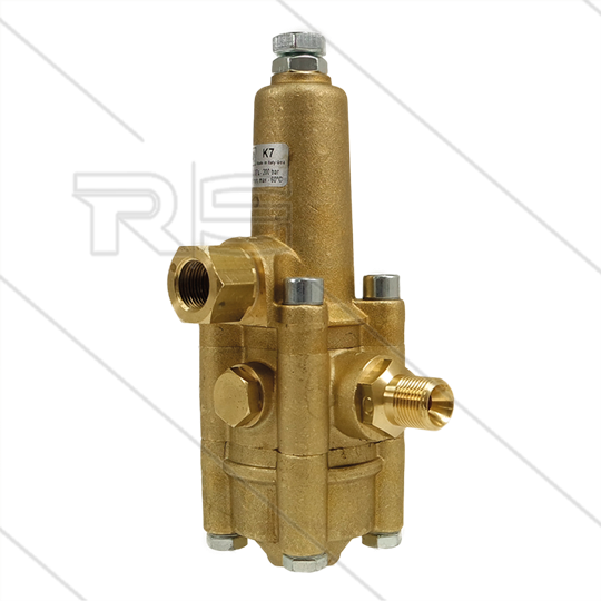 K7.0 - Druckregelventil - 200 Bar - 8 bis 11 l/min - max 60°C - Eingang: 3/8&quot; IG - Ausgang: 3/8&quot; AG