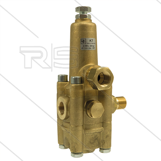 K7.3 Druckregelventil - 200 Bar - 25 bis 41 l/min - max 60°C - Ein: 3/8&quot; IG - Aus: 3/8&quot; AG