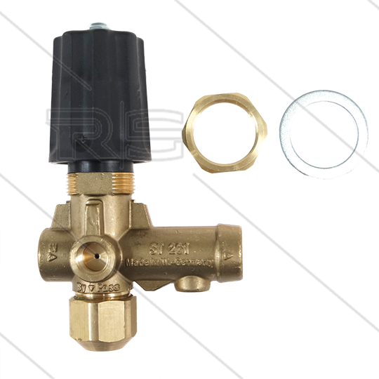 ST261 - Druckregelventil - mit Knopf - 250 Bar - 30 l/min - max 80°C - Eingang: 3/8&quot; IG
