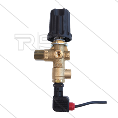 VB9 - Druckregelventil mit Druckschalter und Knopf - 220 Bar - 30 l/min - max 60°C - Manometeranschluss: 2 x 1/4" IG