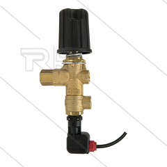 VB9 - Druckregelventil mit Druckschalter und Knopf - 220 Bar - 30 l/min - max 60°C - Manometeranschluss: 1/4" IG