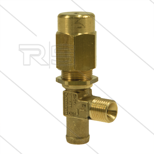 VS160 Sicherheitsventil - 160 Bar - 14 l/min - 60°C - Eingang: 1/4&quot; AG - Bypass: 13mm Tülle + 1/8&quot;IG