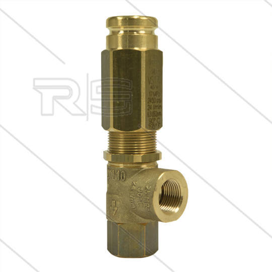 VS170 Sicherheitsventil - 150 Bar - 24 l/min - 60°C - Eingang: 3/8&quot; IG - Bypass: 3/8&quot; IG