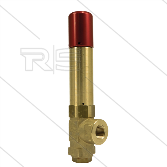 VS500 Sicherheitsventil mit Versiegelung - 500 Bar - 80 l/min - 60°C - Ein: 1/2&quot; IG - Bypass: 3/8&quot;IG