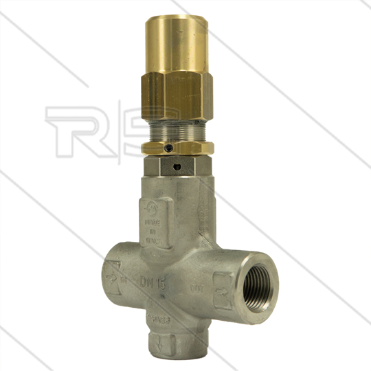 VRP600 Druckregelventil - Edelstahl - 560 Bar - 80 l/min - 60°C - Ein: 1/2&quot; IG - Aus: 1/2&quot; IG