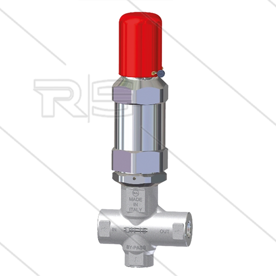 VS660 Sicherheitsventil - 660 Bar - 60 l/min - 60°C - Eingang: 3/8&quot; IG - Ausgang: 3/8&quot; IG