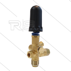 Pulsar RV Druckregelventil  mit knopf und 1/4&quot; IG Manometeranschluss - 280 Bar - 40 l/min - 60°C