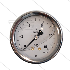 Manometer 0-10 Bar - 1/4&quot; AG - Eingang hinten - Ø63mm