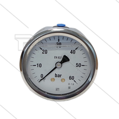 Manometer 0-60 Bar - 1/4&quot; AG - Eingang hinten - Ø63mm