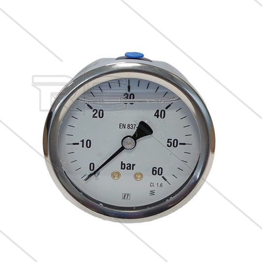 Manometer 0-60 Bar - 1/4&quot; AG - Eingang hinten - Ø63mm