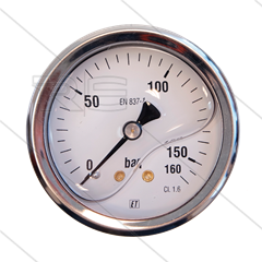 Manometer 0-160 Bar - 1/4&quot; AG - Eingang hinten - Ø63mm