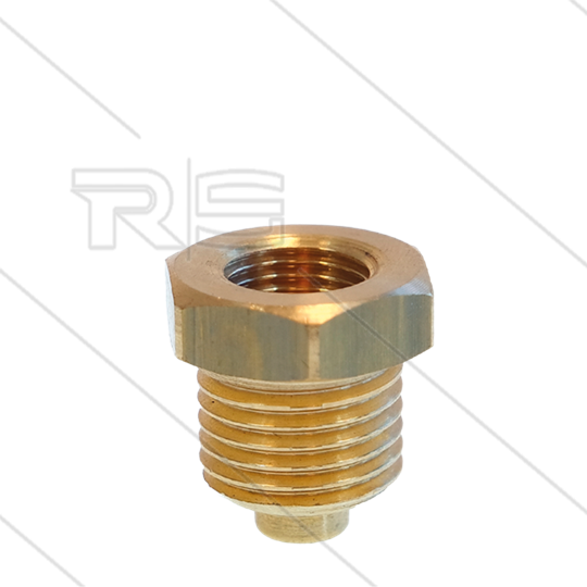 Reduziernippel für Manometer - Mesing - 1/8&quot; IG x 1/4&quot; AG
