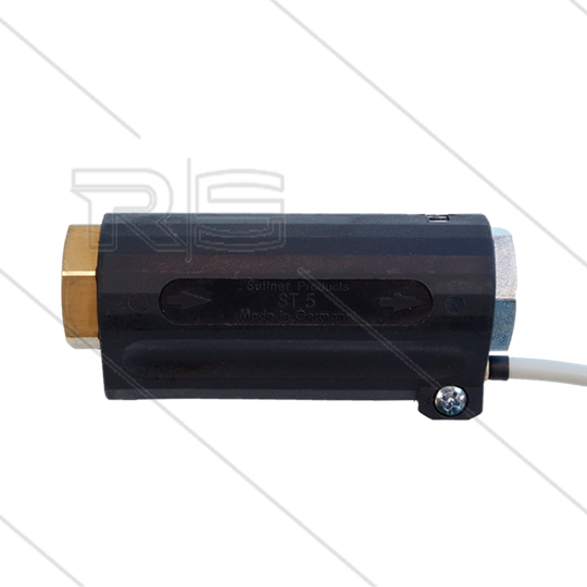 ST5 - Strömungswächter - 350 Bar - 30 l/min - Einbau senkrecht - max 80°C - 2 x 3/8&quot; IG