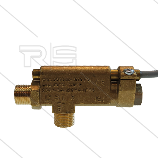 ST6 - Strömungswächter - 350 Bar - 30 l/min - max 80°C - 2 x 3/8&quot; AG