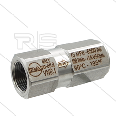 VNR-I - Rückschlagventil - Edelstahl - 400 Bar - 180 l/min - max 90°C - 2 x 3/4" IG