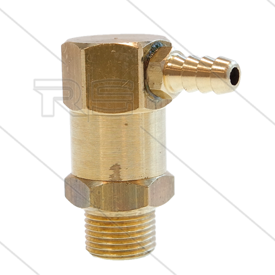 ES1 - Anlaufventil - max 280 Bar - 30 l/min - max 80°C - 3/8&quot; AG - 1/4&quot; (8mm) Schlauchtülle