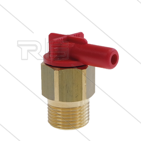 VT6 - Thermoventil - 10 Bar - 30 l/min - Öffnungstemp 63°C - 3/8&quot; AG - 7mm Schlauchtülle
