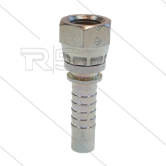 Pressnippel - Stahl - DN10 (3/8&quot;) - 1/4&quot; DKR - SW19