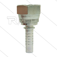 Pressnippel - Stahl - DN10 (3/8&quot;) - 1/2&quot; DKR - SW27