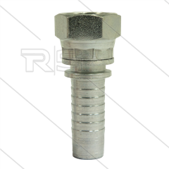 Pressnippel - Stahl - DN12 (1/2&quot;) - 3/8&quot; DKR - SW19