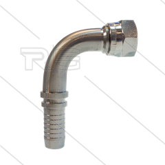 Pressnippel - Edelstahl - DN19 (3/4&quot;) - 3/4&quot; DKR - 90° gebogen - SW32